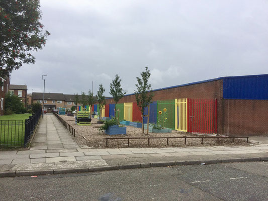Eines der kleineren Projekte: Umgestaltung einer Brachfläche zu einem Nachbarschaftsgarten in Everton